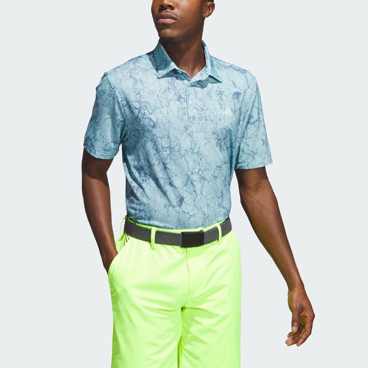 adidas Ultimate365 Print Polo Shirt Tie-Dye Men Polo Shirts Blue HZ3189