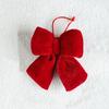 Red Velvet Bow Tie Christmas Decoration Large Size Tree Ornament Window Decor Festive Bow Tie For Christmas Holiday Celebration