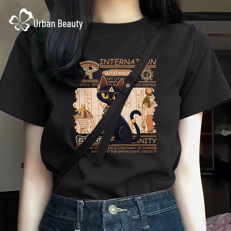 

Women s American Retro Cotton Graphic T-Shirt S