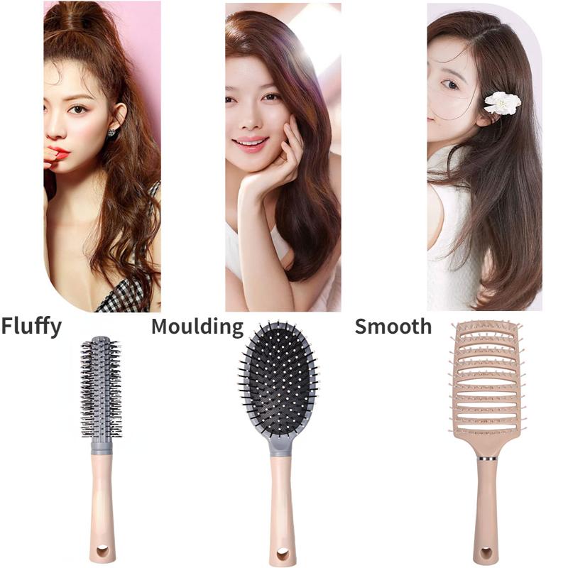 Haar Kopfhaut Massage Kamm Haarbürste Nylon Frauen Nass Trocken Lockiges Entwirren Haar Pinsel Salon Friseur Styling Werkzeug Dropship