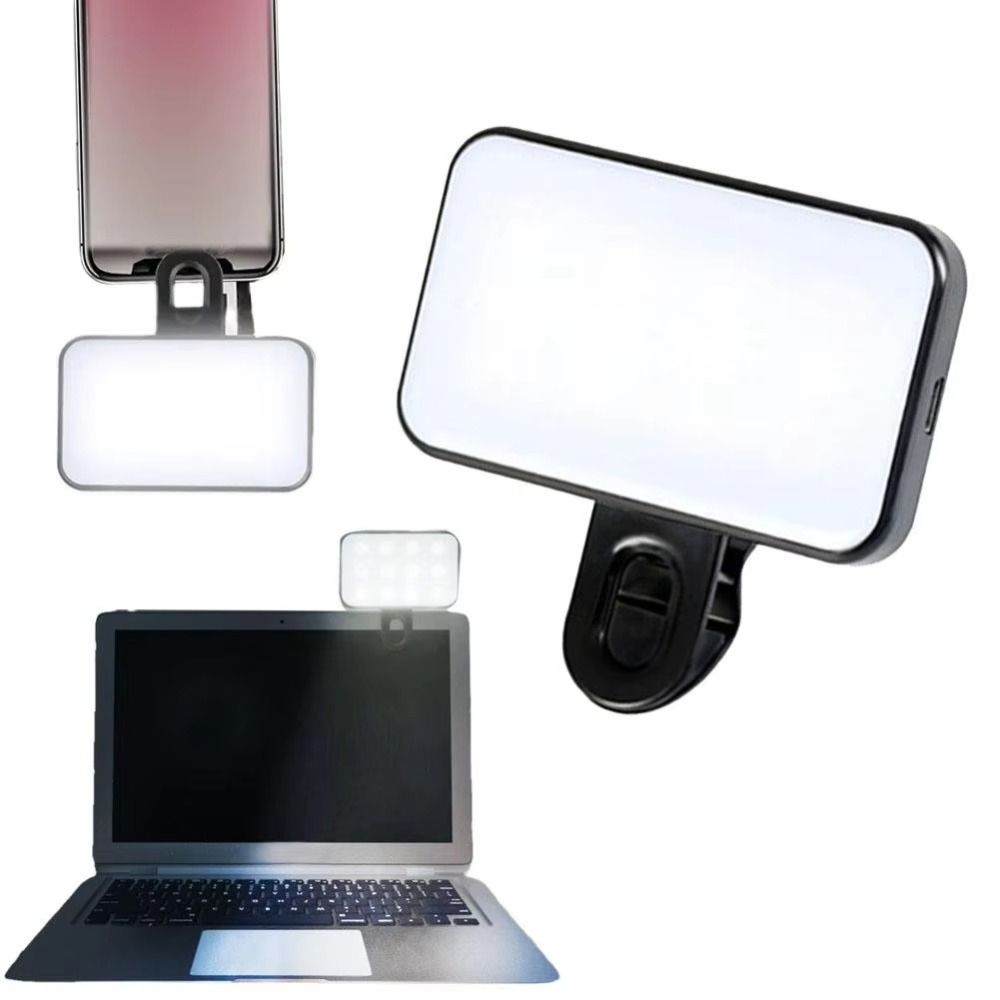 Adjustable Brightness Ring Light Rechargeable Video Conference Lighting Video Recording