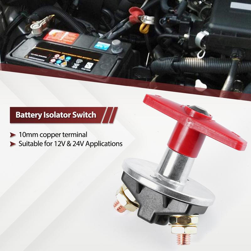 1500A Battery Master Switch Disconnect Isolator 12V 24V Heavy Duty For Car RV Marine Truck Automotive Electrical System Cut Off