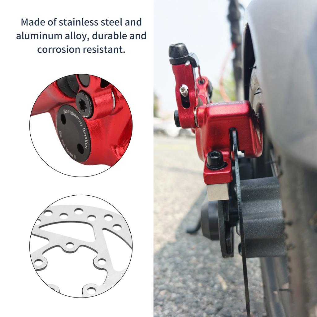 Scooter Hydraulic Brake Set with 120mm Rotor and Adapter for Xiaomi M365 Electric Scooter