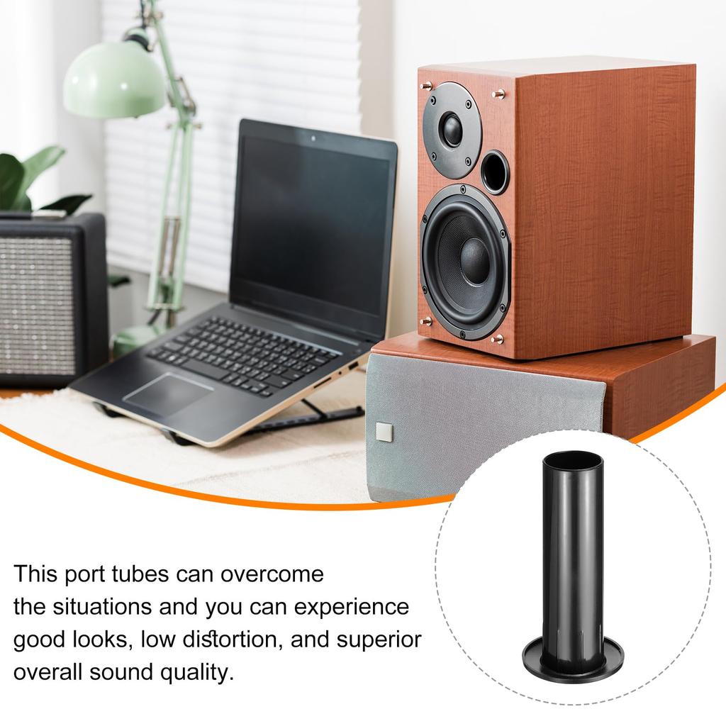 Uxcell 5pcs 38x147mm/1.5 X 5.8" Speaker Port Tube Subwoofer Bass Box Tube Bass Woofer Box Speaker Box Base Airport Port for DJ/PA Speaker Cabinet