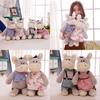 Cute Cartoon Donkey Couple Plush Toys Wedding Dresses Tuxedos Dolls Girls Gift