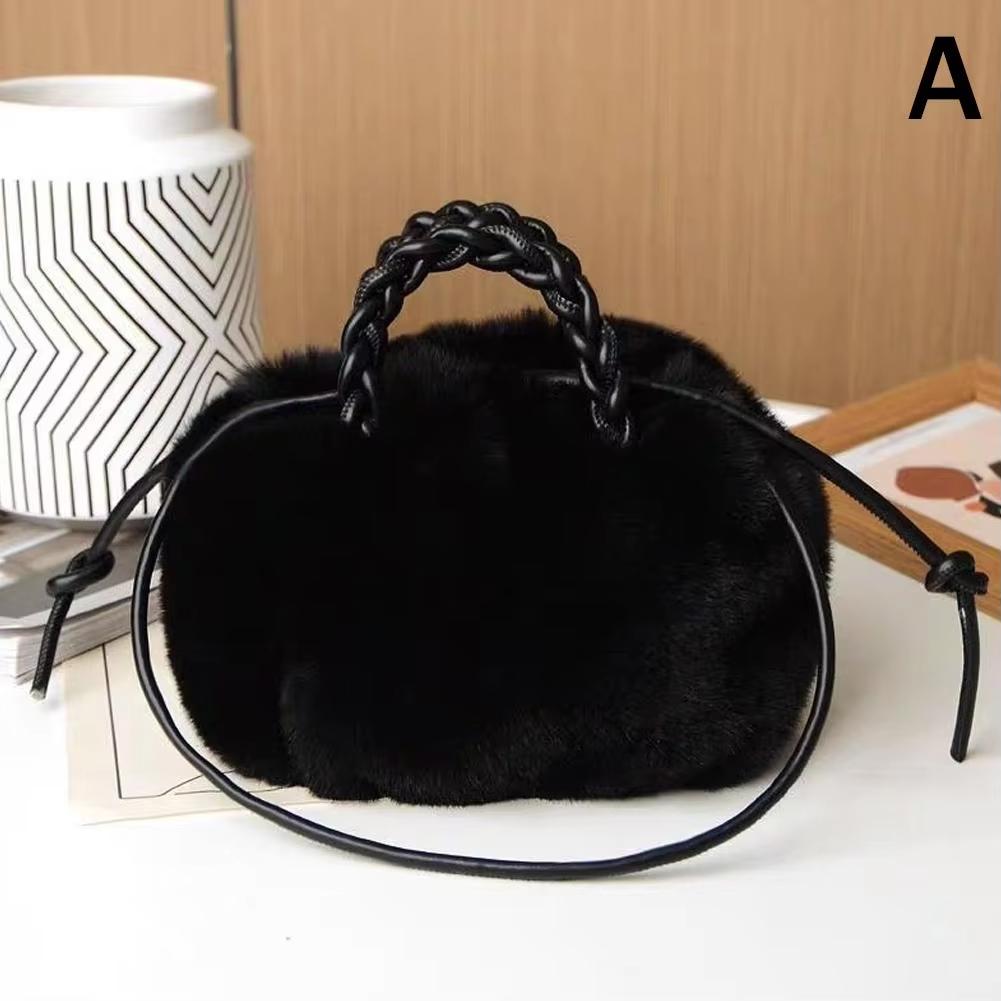 

Cute Pumpkin Bag 2026 Autumn And Winter New Fashion Cloud Crossbody Bag Niche Design Sweet Girl Handbag чёрный