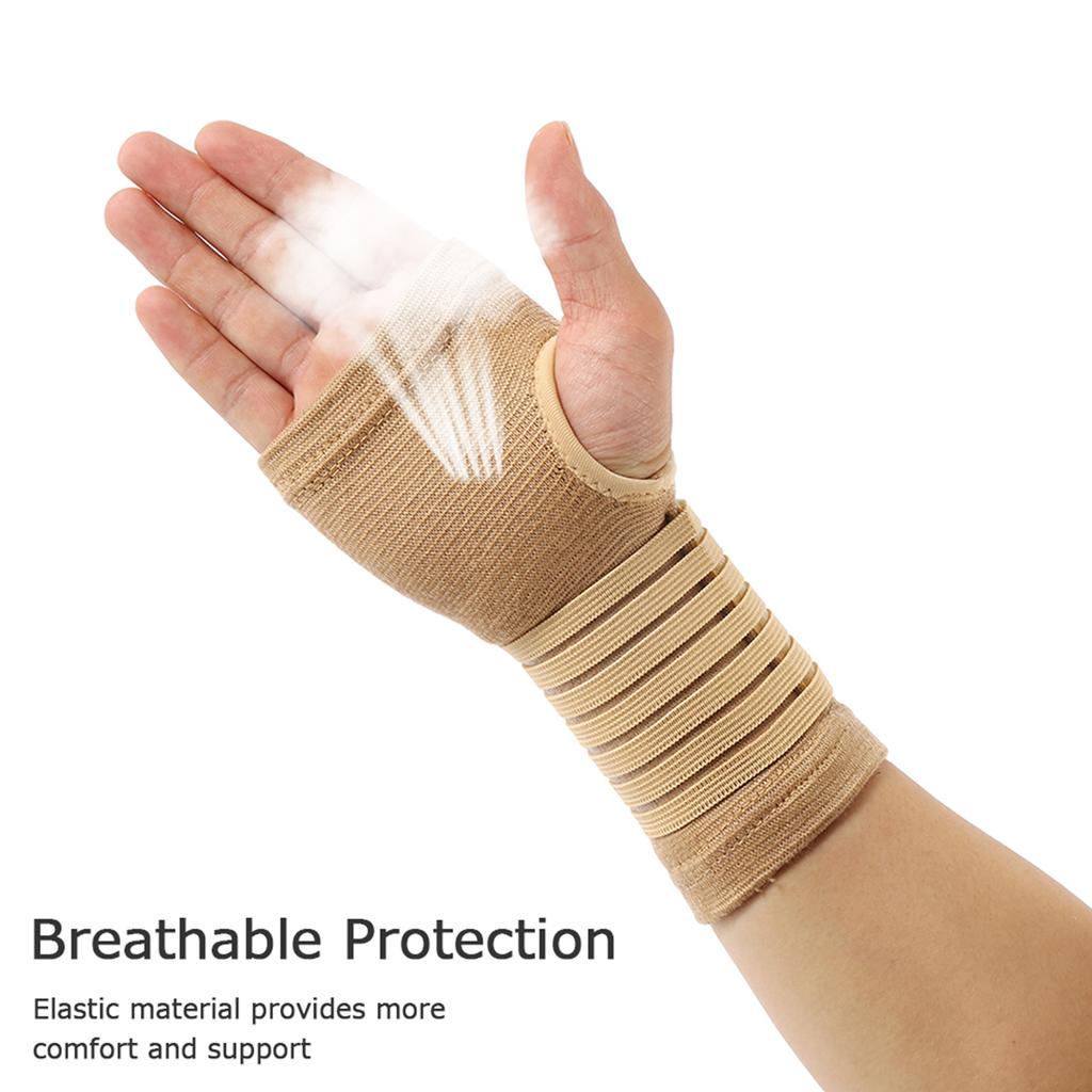 2/4PCS Sports Safety Wristband Elastic Bandage Wrist Guard Support Arthritis Sprain Band Carpal Protector Hand Shaping Sweatband