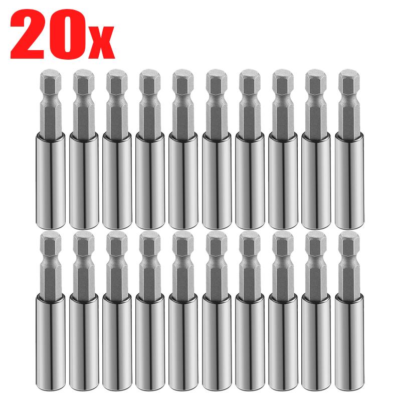 Hexagonal Magnetic Screwdriver Extension Handle Extended Connecting Rods Steel Carbon Screwdrivers Bit Holder Woodworking Tools