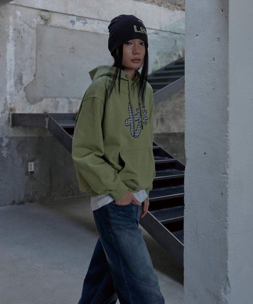 Tonilolenseu Jacquard Lettering Logo Beanie Navy