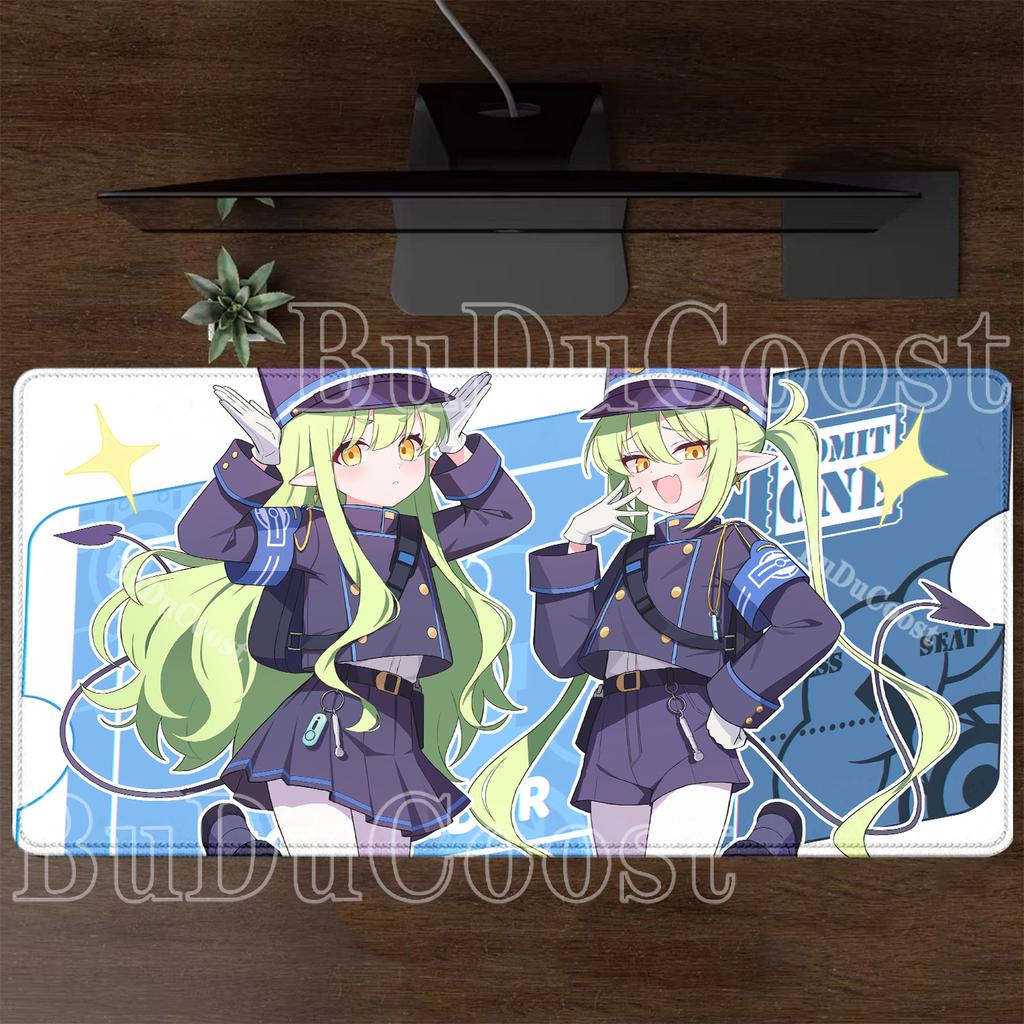 HD Printing Blue Archive Mousepad Highlander Railroad School Nozomi Hikari Anime Girl Mouse Pad Keyboard Non-slip Base Desk Mat