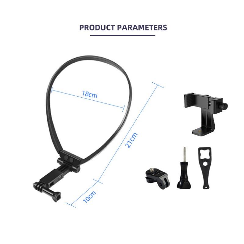 1PC Fixed Shooting, Sports Camera, Mobile Phone Outdoor Live Broadcast, Chest Person Fishing Bracket, Neck Hanging Perspective Riding