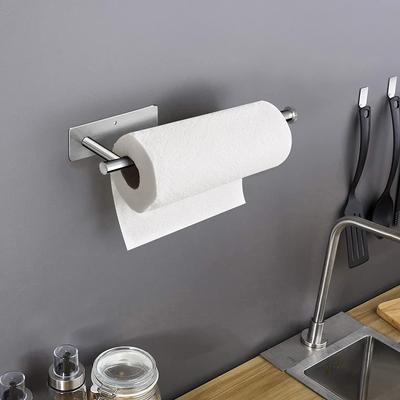 Paper Towel Holders for Kitchen Kitchen Roll Holder Paper Towels Self-Adhesive Under Cabinet Paper Towel Rack Stainless Steel