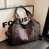 Soft Interior Compartment Shoulder Bags 2024 High Quality Contrasting Colors Bags for Women Fashion Zipper Pu Women's Handbags
