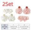 2Set Lace Bow Baby Headband Socks Set Soft Cute Baby Floor Sock Breathable Korean Style Elastic Hair Band Newborn Baby