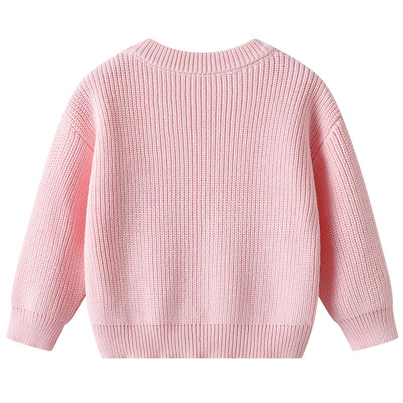 Autumn and Winter Children's Sweater DIYs Handmade Ball Baby Wool Top Girl Bottoming Sweater