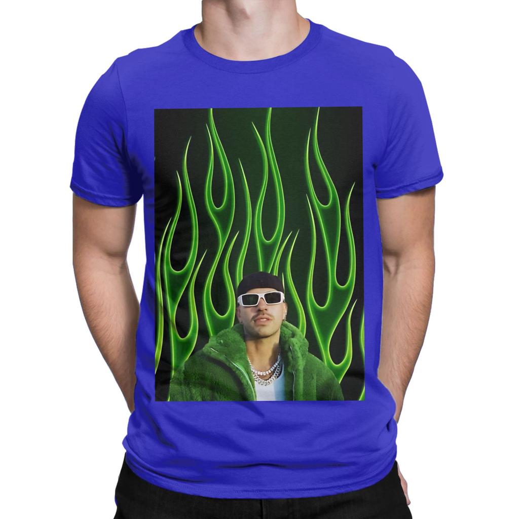 Feid Neon Green Flames Urban Latin Aesthetic Design Funny 100 Cotton TShirt Feid Tees Tops For Unisex