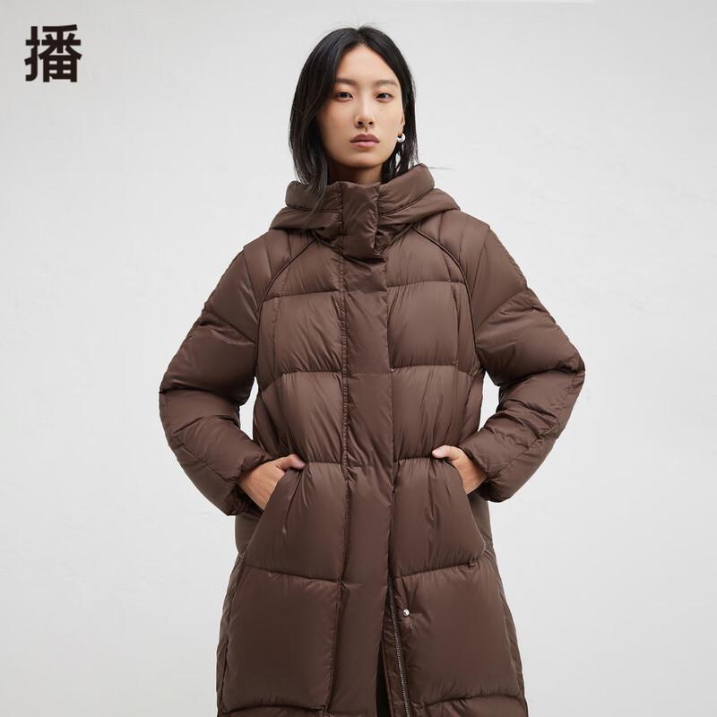 

Women s Hooded Mid-Length Goose Down Puffer Jacket L