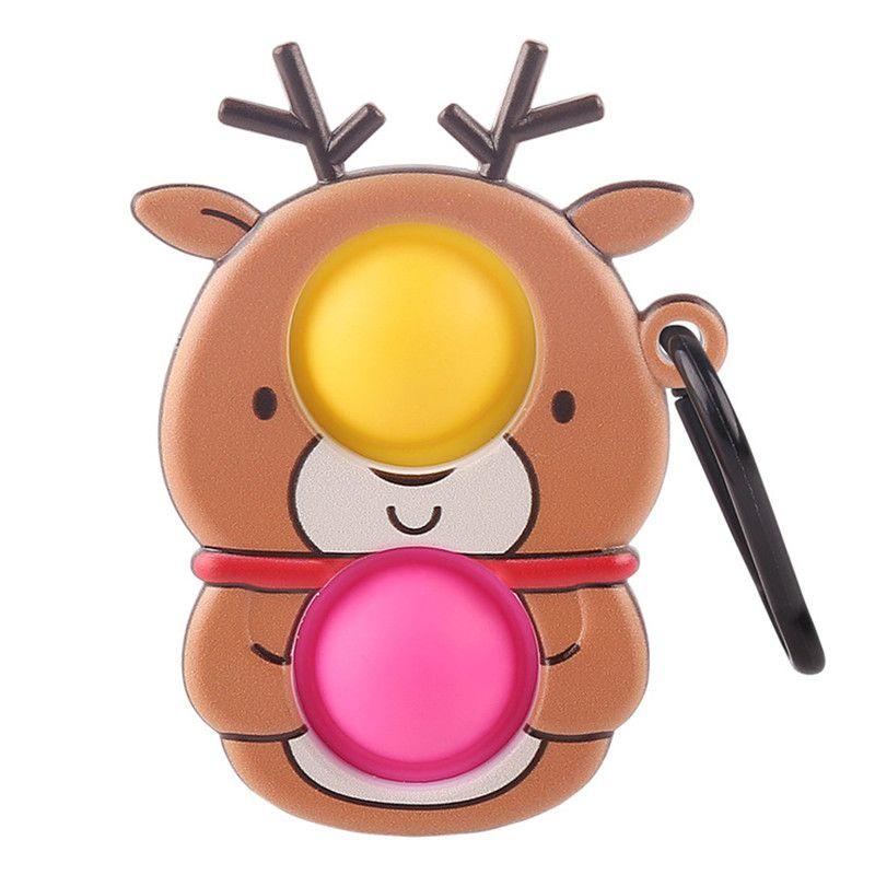

Pop Christmas It Push Bubbles Simple Dimple Sensory Fidget Toy Xmas Gift Pendant Elk