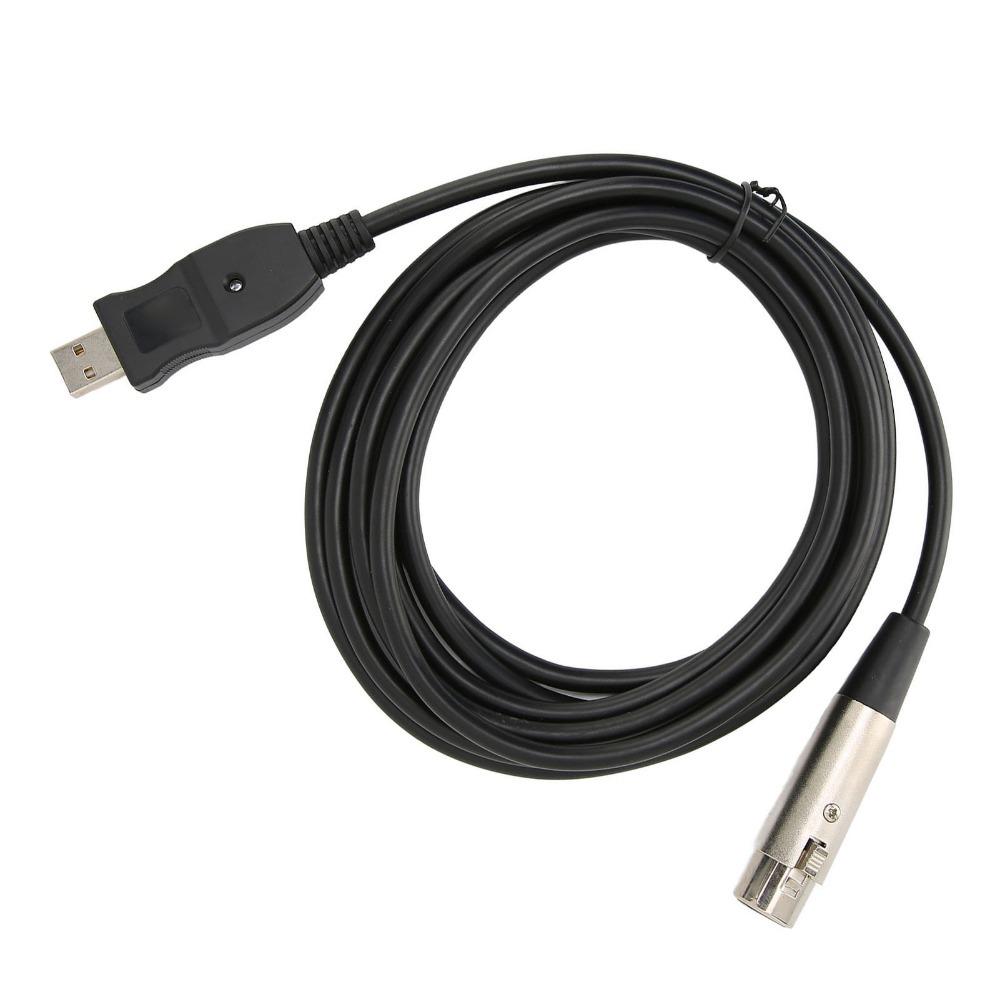9.8ft Microphone Converter Cable Plug and Play Studio Audio Mic Connector  PC / Laptop Audio