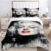 Marilyn Monroe Duvet Cover Soft Bedding Set with Pillowcases for Teens Single Double Queen King Size