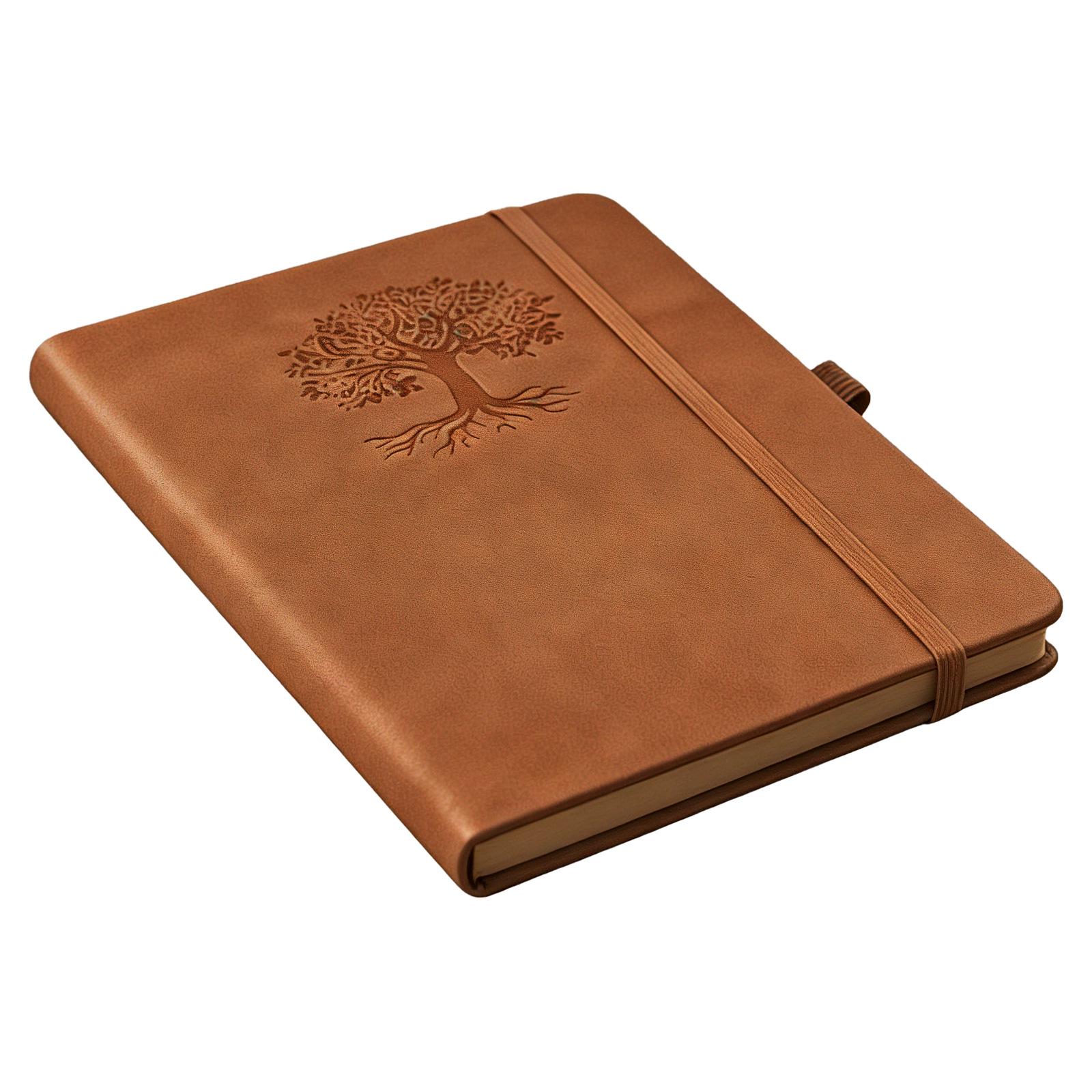 Noteory Retro Hardcover Flat-Laying Planner & Journal коричневый