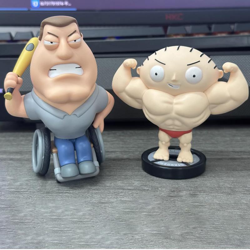 Anime Family Guy 9/11Cm Stewie Griffin Peter Griffin Pvc Action Figures Desktop Decoration Model Collectible Statues Toy Sets Gifts