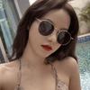 UV Protection Round Frame Sunglasses Punk Vintage Eyewear Fashion Ins Sunglasses  Holiday