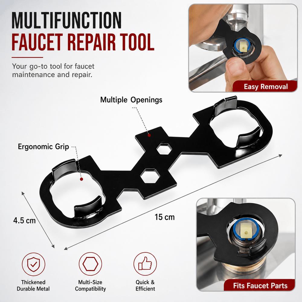 Metal Faucet Aerator Wrench Irregular Shape Faucet Repair Wrench Plumbing Wrench  Kitchen Bathroom