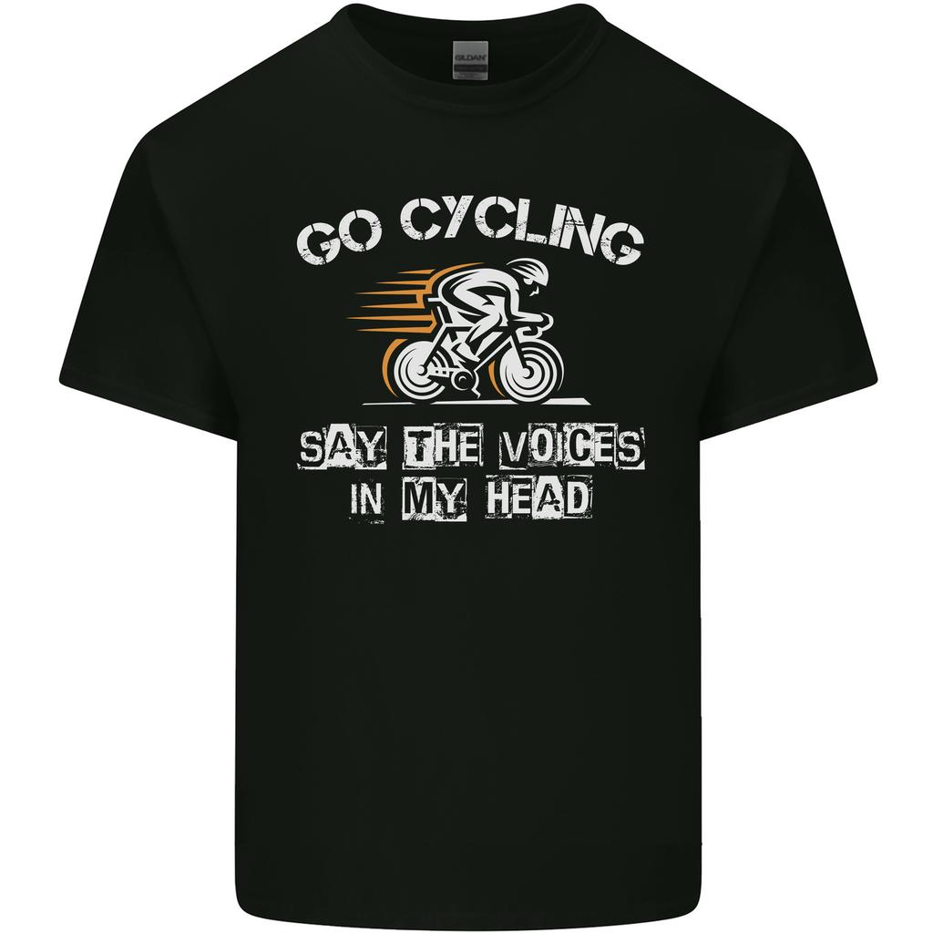 Go Cycling Say Voices In My Head Cyclist Unisexs Light Cotton TShirt