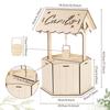 Natural Wishes Wedding Card Box Wood Craft Receiving Box Wooden Gift Card Box  Birthday Baby Shower