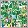 Cactus Stickers 50 Sheets: INS Style Desert Plant Cartoon DIY Art for Journal or Cup.