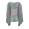 Haut manches longues loah transparent à fleurs Femme ANTIK BATIK