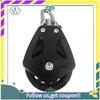 Upgraded High Load Sheave Block Universal-Head Single Pulley Swivel Shackle Sailboat Plain Bearing Block Rope Runner Accessories