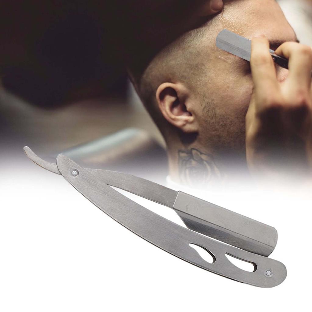 Stainless Steel 74 Manual Shaving Blade Holder Barber Folding Shaving Knife RackBlade Holder