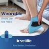 1pcs Ankle Ice Pack Wrap/ Cold or Hot Reusable Gel Cold Compression for Foot, Ice Wrap for Feet, for use on Feet and Ankles
