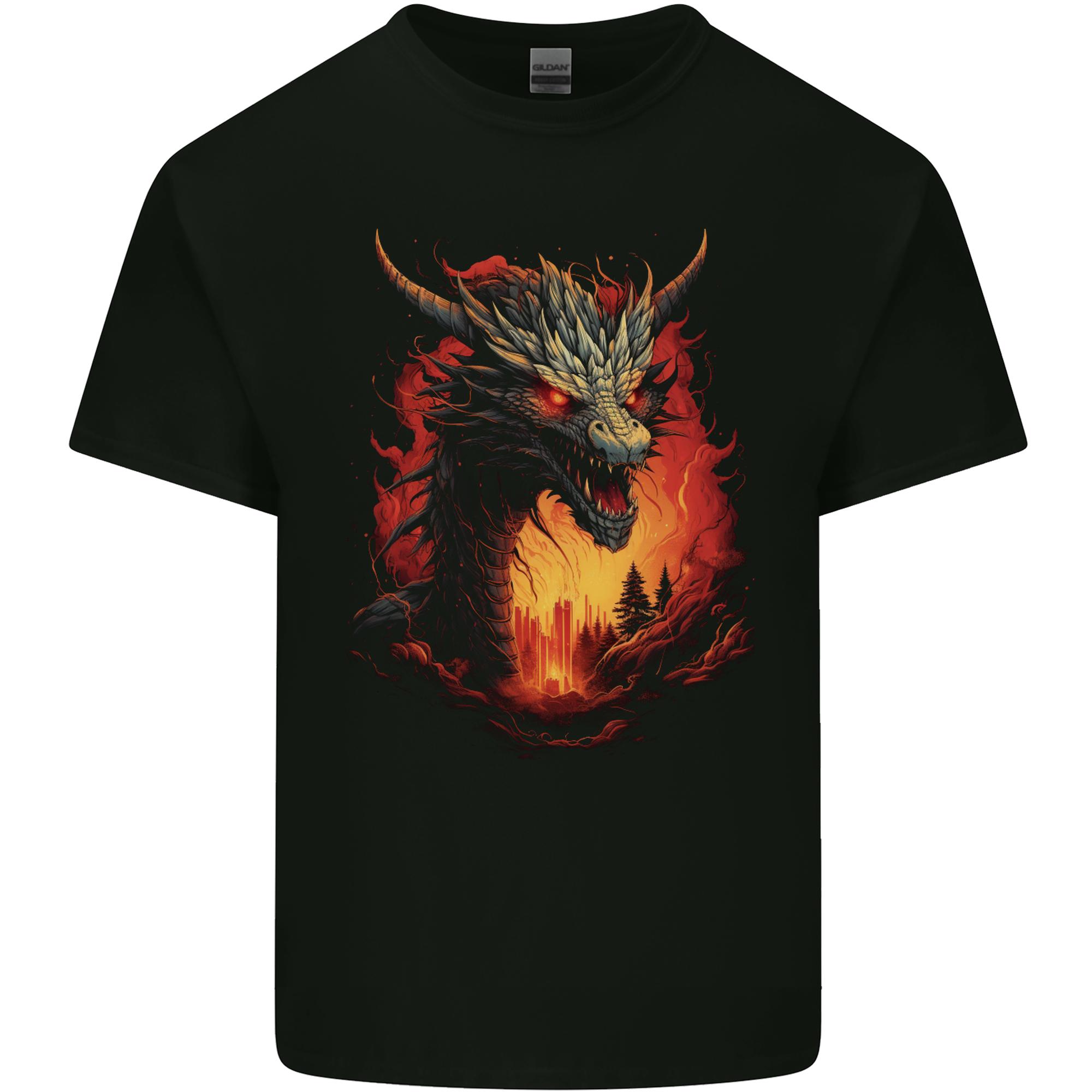 Fantasy Fire Dragon 3 Unisexs Light Cotton TShirt S