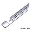 3D Metal V Logo Badge Sticker Front Grill Side Fender Rear Trunk Emblem Decal