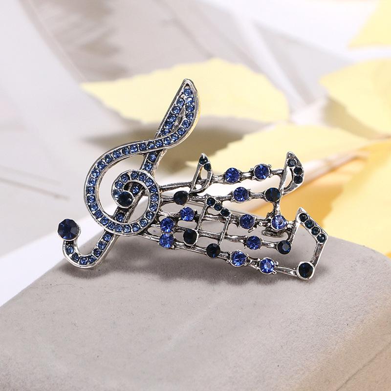 

Spring and Summer Music Symbol Femininity High-end Fashion Note Brooch 5*6cm