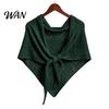 Travel Photography Shawl Women Knitted Triangle Shawl, Soft Wool Blend Pashmina Wrap, Lightweight Hollow Texture Scarf for Spring Autumn Layering And
