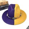 European and American Retro Trend Metal Performance Top Hat Fashion Autumn and Winter Jazz Hat Versatile Western Cowboy Hat