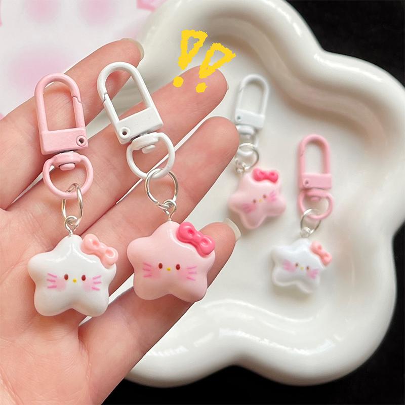 Pentagram Keychain, Sweet Cartoon Japanese Pendant, Cute Girlfriend Gift, Jewelry Ornament