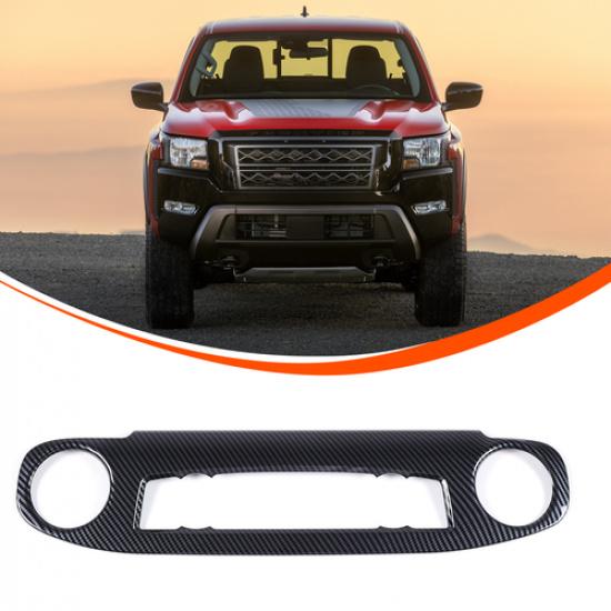 Carbon Fiber Center Console A/C Panel Cover Trim Fit For Nissan Frontier +