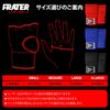 Frater Inner Gloves for and Velcro for Men and Women Boxing, Bandages, MMA, Kickboxing, Bandages, (Red, Medium)