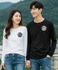 Jeneleolwogseu Long Sleeve Round Neck T-Shirt_2 Colors Gt004