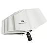 UV automatic black rubber sunshade, dual-purpose sun and rain protection, UV resistant folding sunshade