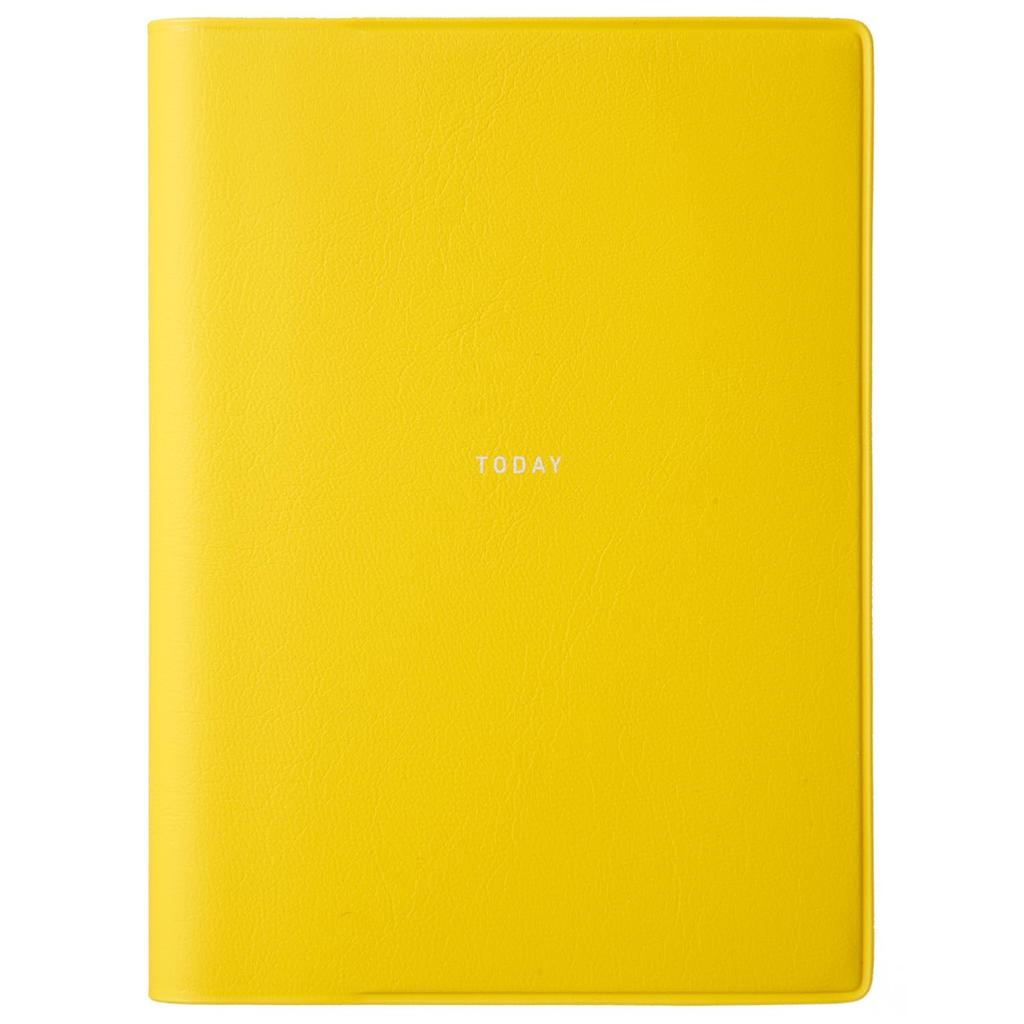 Laconic Pocket Log B7 PVC Yellow Diary, size, cover, (LPL04-YE) - Date-free formatting.