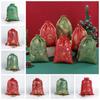 5pcs/lot Cloth Christmas Drawstring Storage Bag Christmas Packaging Bags  Candy Jewelry Toy Presents