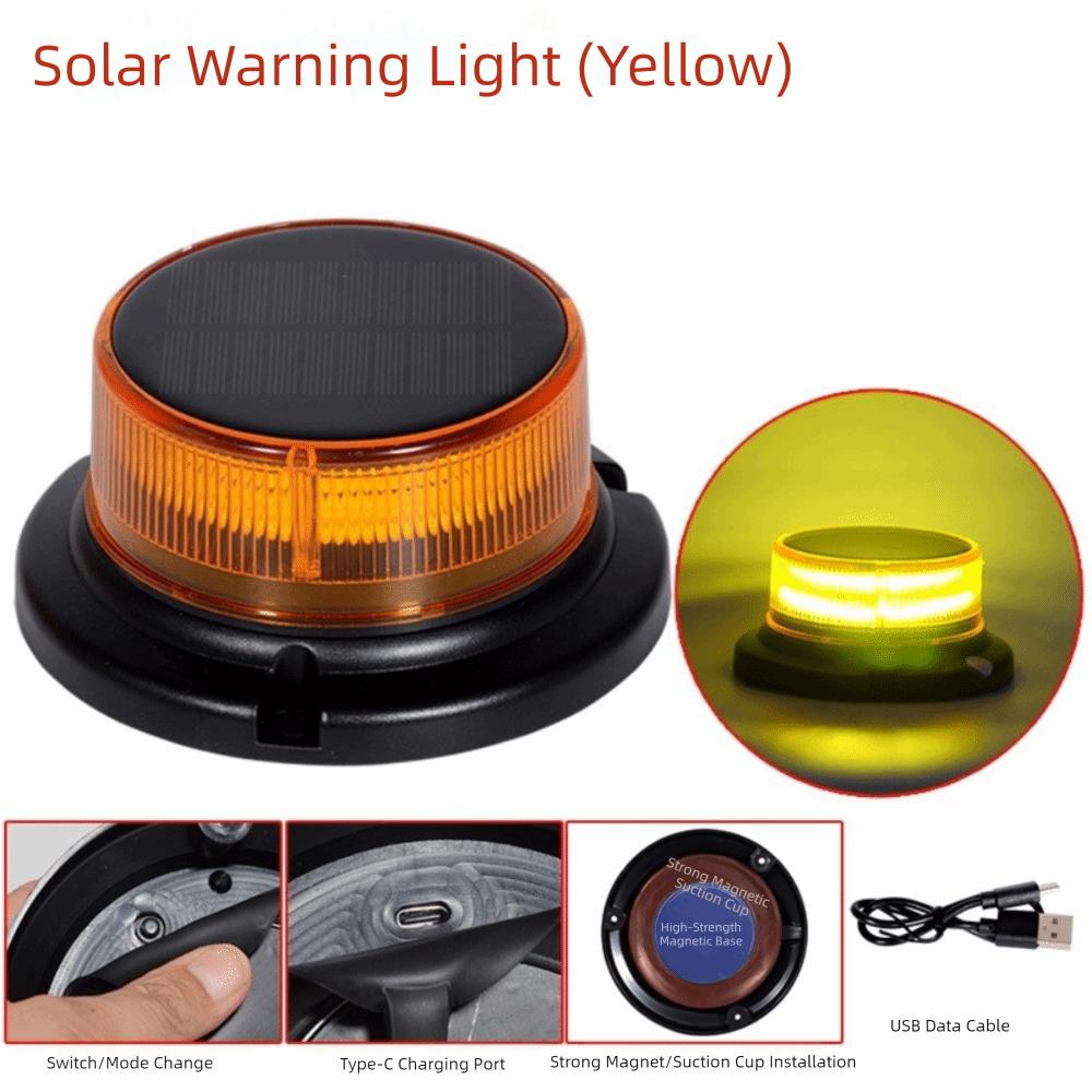 Magnetic Base Emergency LED Light Rotating Flashing Warning Strobe Light Truck Roof