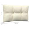8 Piece Garden Lounge Set with Cream Cushions Pine Wood