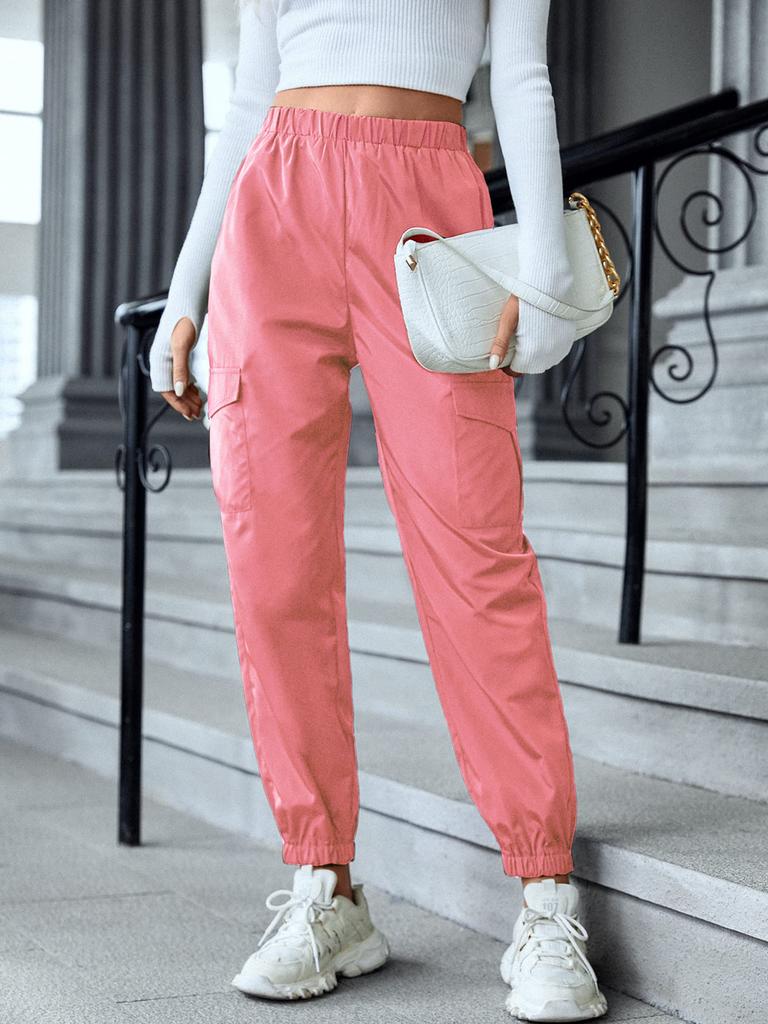 New Women's Pants Multi-Color Casual Workwear Pants Multi-Pocket Girls' Trousers